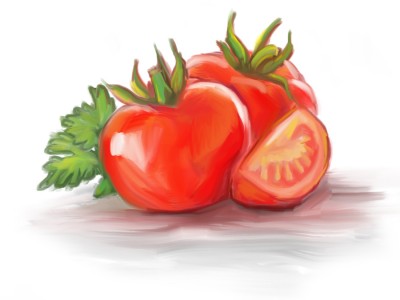 food illustration by joe condon of tomatoes