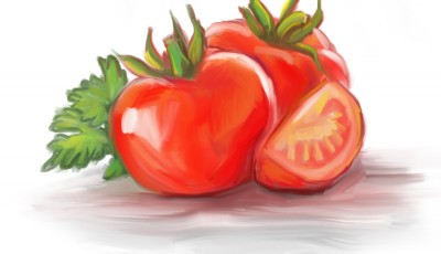 food illustration by joe condon of tomatoes